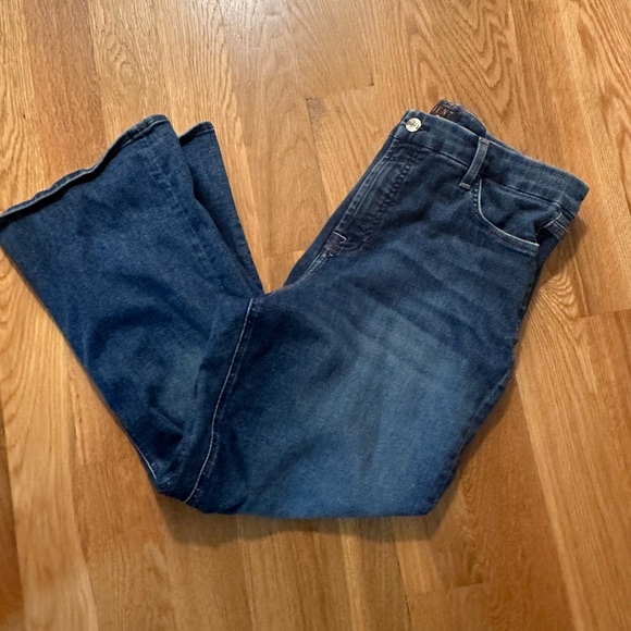 Women’s Jen 7 by 7 for all mankind, plus size cropped kick flare jeans - Picture 4 of 5